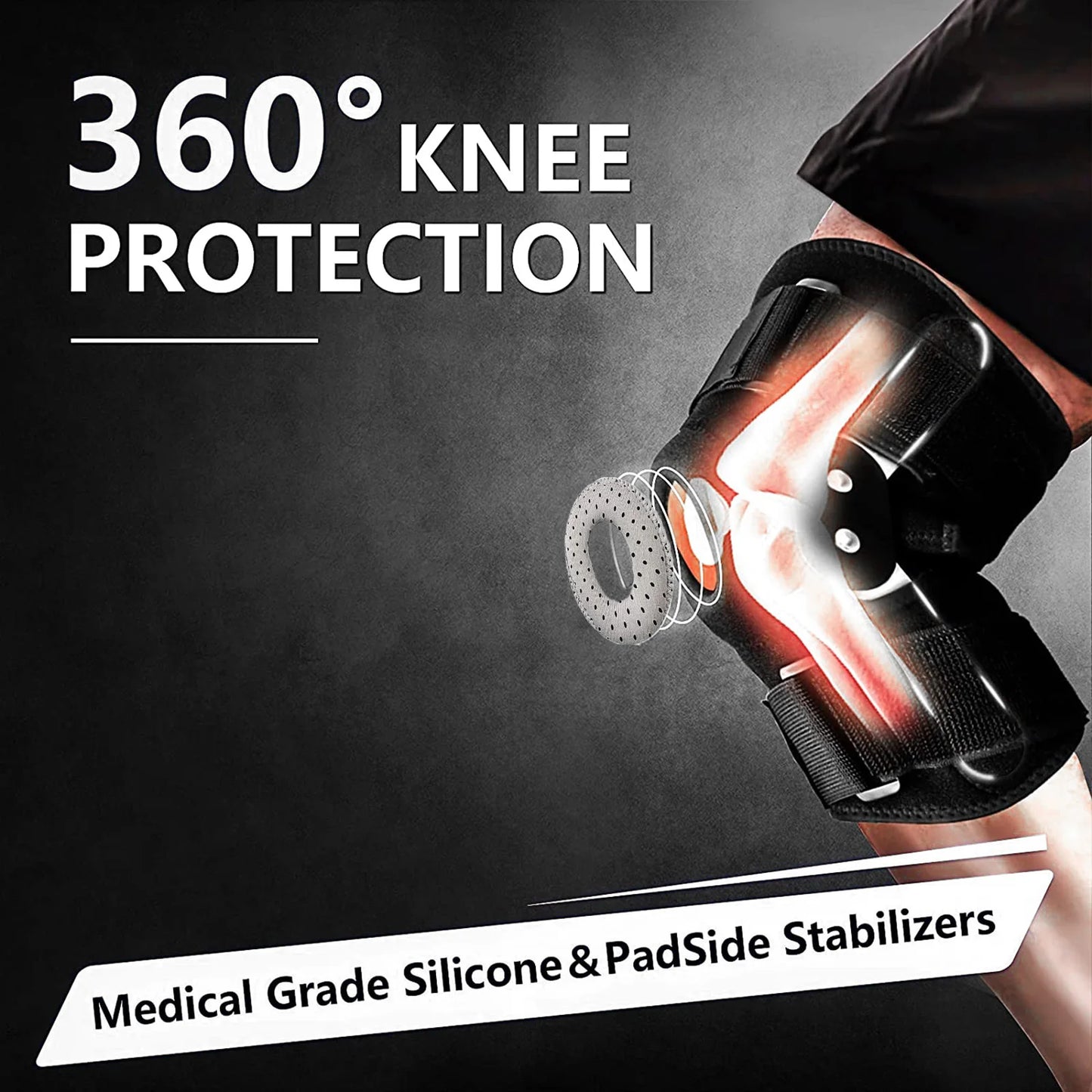 Adjustable Hinged Knee Brace For Meniscus Tear